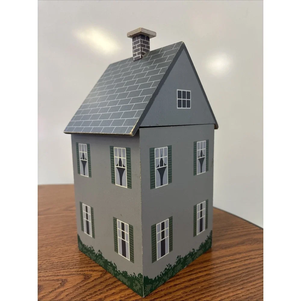 Flour House‎ Wood Canister Farmhouse Decor with Plastic Liner 11